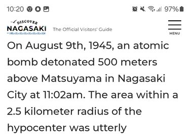 Atomic Bomb Hypocenter i Nagasaki