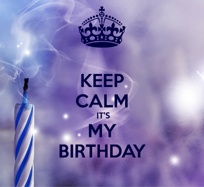 It’s my birthday