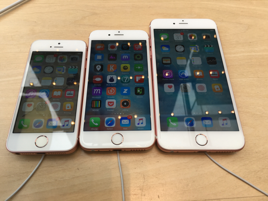 Den nye iPhone-familien. iPhone SE, 6s og 6s Plus.
