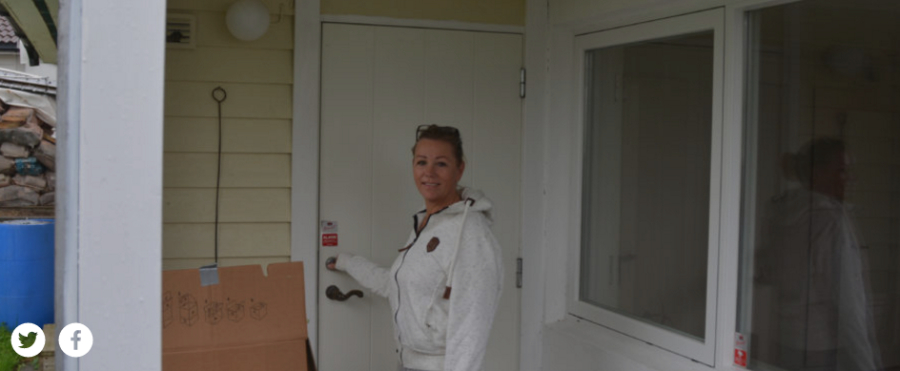 Huseier Mariann Iglebæk (45) fortviler etter at hybelen ble nedgriset
