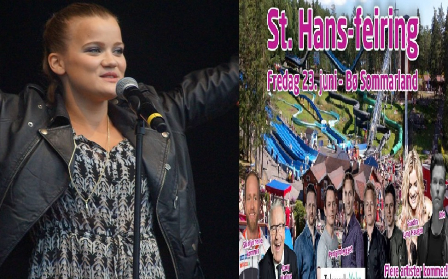 På Fredag er Sandra Lyng Haugen (22), og andre kjente artister klare for sankthansfeiring på Bø Sommerland