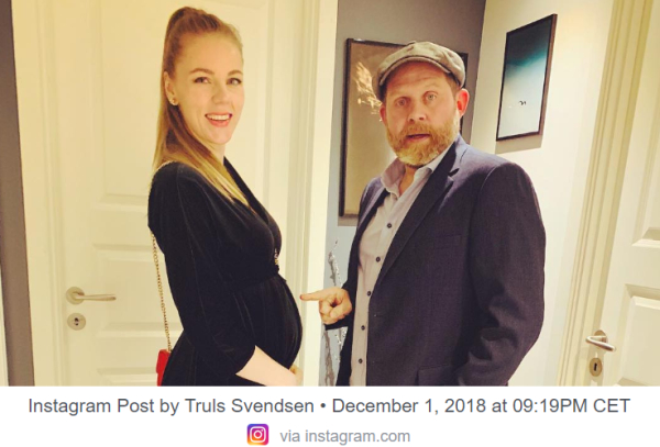 Truls Svendsen (50) og Charlotte Smith (30) venter sitt første barn sammen