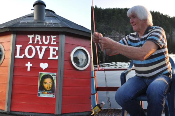 Ifjor lagde Bjarne Kristian Sølverød (79) en egen hytte på vannet etter ideen fra Gud.Nå skal han selge bort hytta