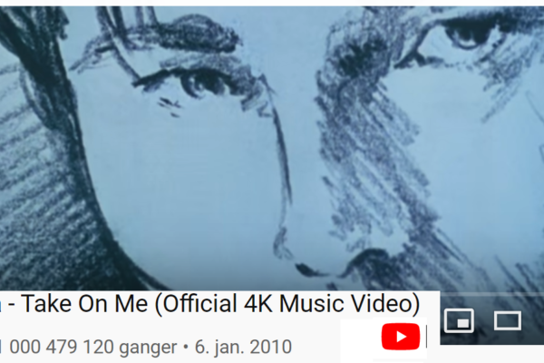 Musikkvideoen til a-has monsterhit «Take on Me» passerte mandag en milliard visninger hos videonettstedet Youtube