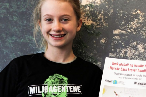 Penelope Lea (14) ble tidenes yngste vinner av den nasjonale Frivillighetsprisen. Hun får prisen for sitt engasjement i Miljøagentene