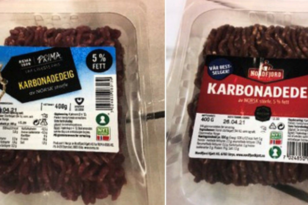 Mistanke om salmonella i et parti norsk storfekjøtt
