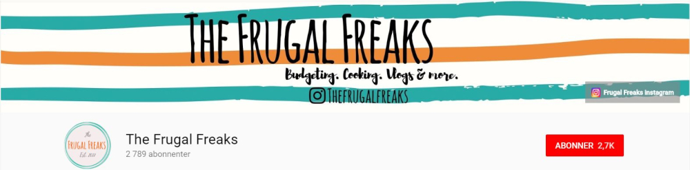 Headeren til The Frugal Freaks