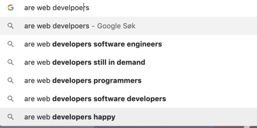 are webdevelopers...