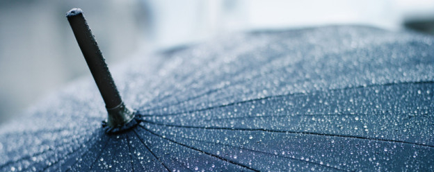 Wet Umbrella --- Image by © Michael Prince/Corbis