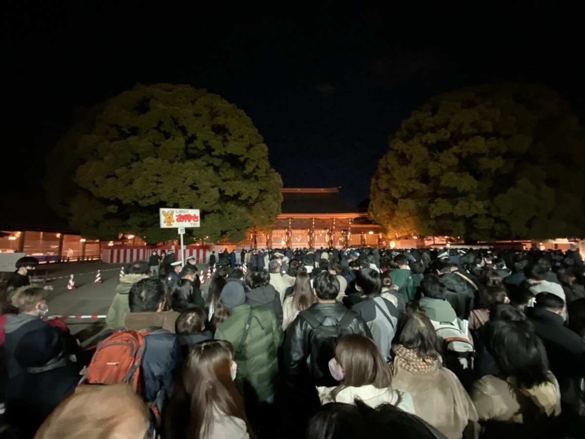 MEIJI-HELLIGDOMMEN Meiji shrine tokyo New Year