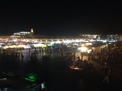 Første kvelden i Marrakech, Marokko
