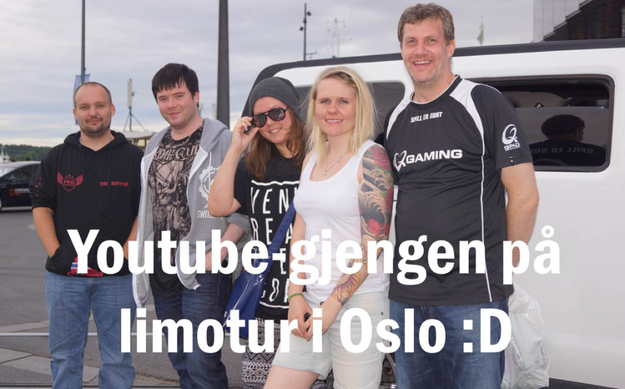 Youtube-Gjengen på limotur gjennom Oslos gater