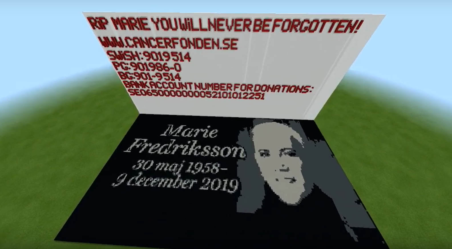Team ProPain tribute to Marie Fredriksson!