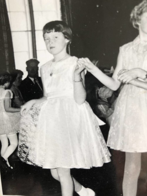Polonaise på danseskoleballet 1960. Svaes danseskole