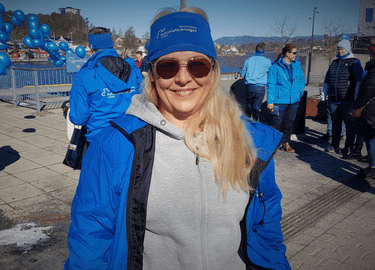 Leder i autistforeningen i Telemark-Lokallag, Helene Kvernø:- Dagens ballongtog var vellykket, men vi savnet oppmøte fra politikere og presse