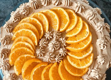 Sjokoladekake med appelsin til jubilanten