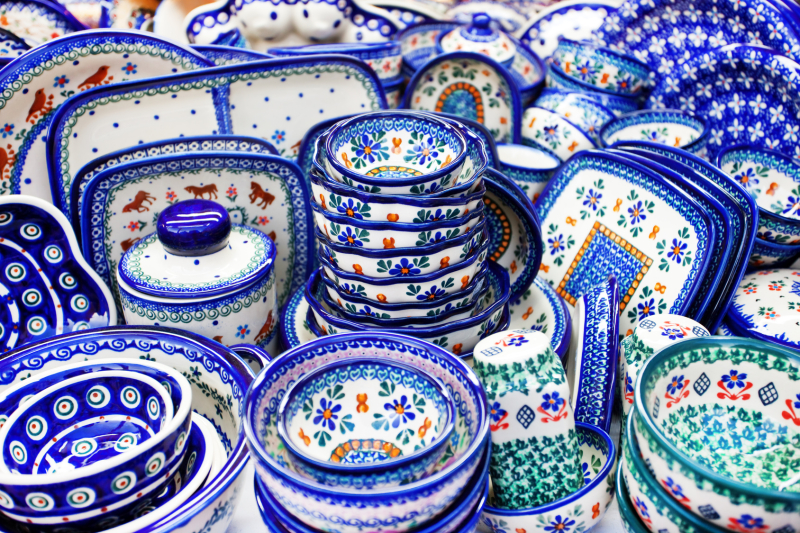 handmade traditional polish pottery
